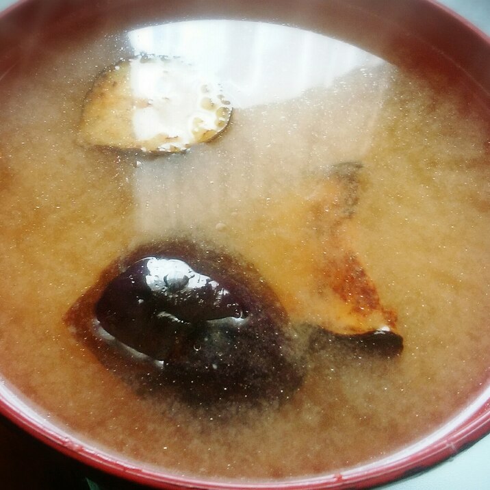 茄子入りお味噌汁